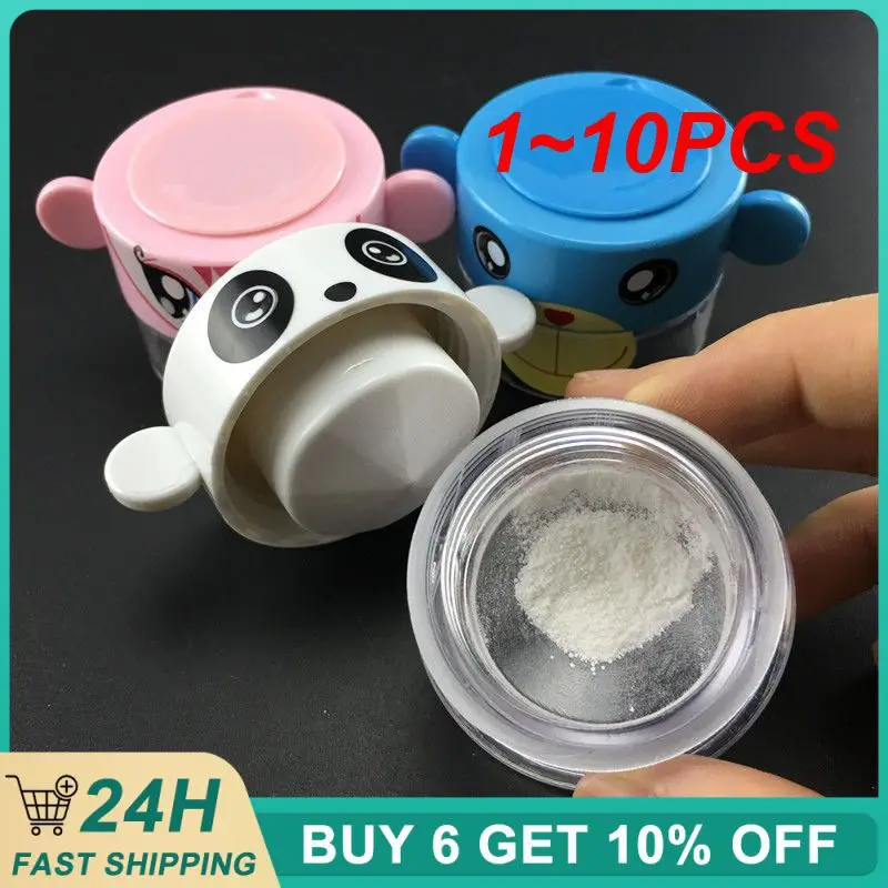 1~10PCS Cartoon Cutter Drug Dividing Box Convenient Quick Grinding Tablet Grinder Medicines Storage Box Portable