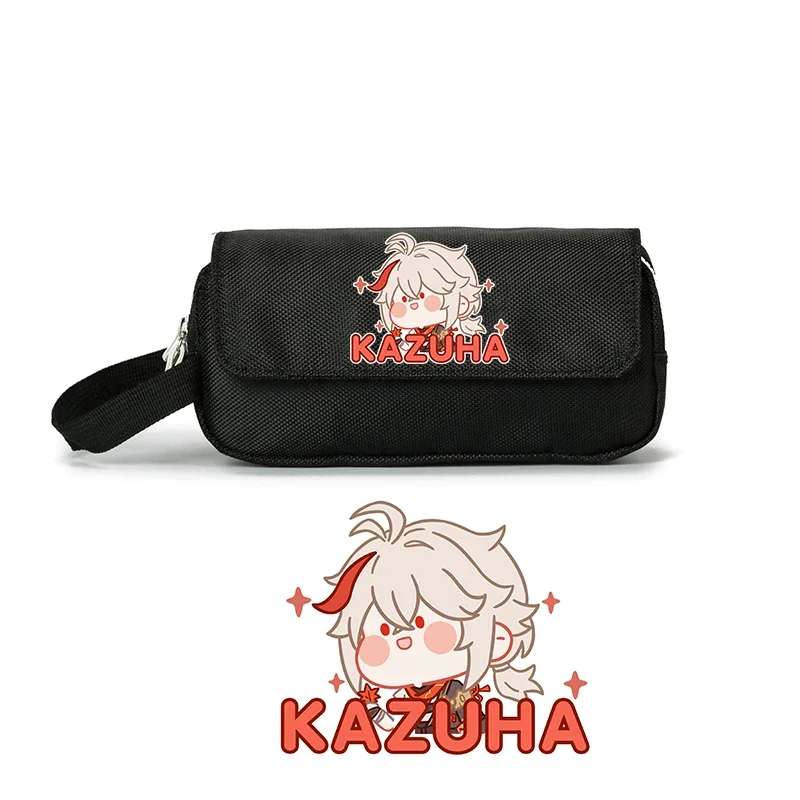 Juego de Anime Cos Kaedehara Kazuha Kaeya Xiao Zhongli Venti Hutao, Etc. Organizador de papelería, estuche para lápices, regalo