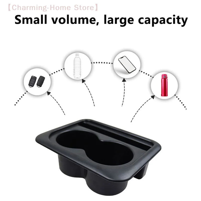 حامل كأس السيارة وحدة التحكم المركزية مسند الذراع وسادة حامل كوب الماء العالمي مع حامل تخزين الهاتف الخليوي اكسسوارات السيارات الداخلية #5