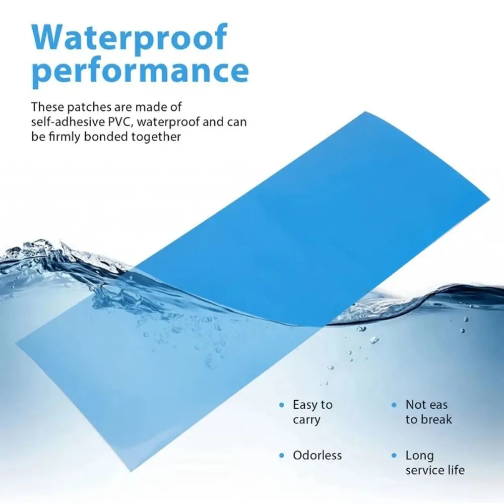 10Pcs New Underwater Repair Pool Repair Patches Self-Adhesive For Swimming Pool Pool Repair Kit PVC Multifunctional Patch Glue