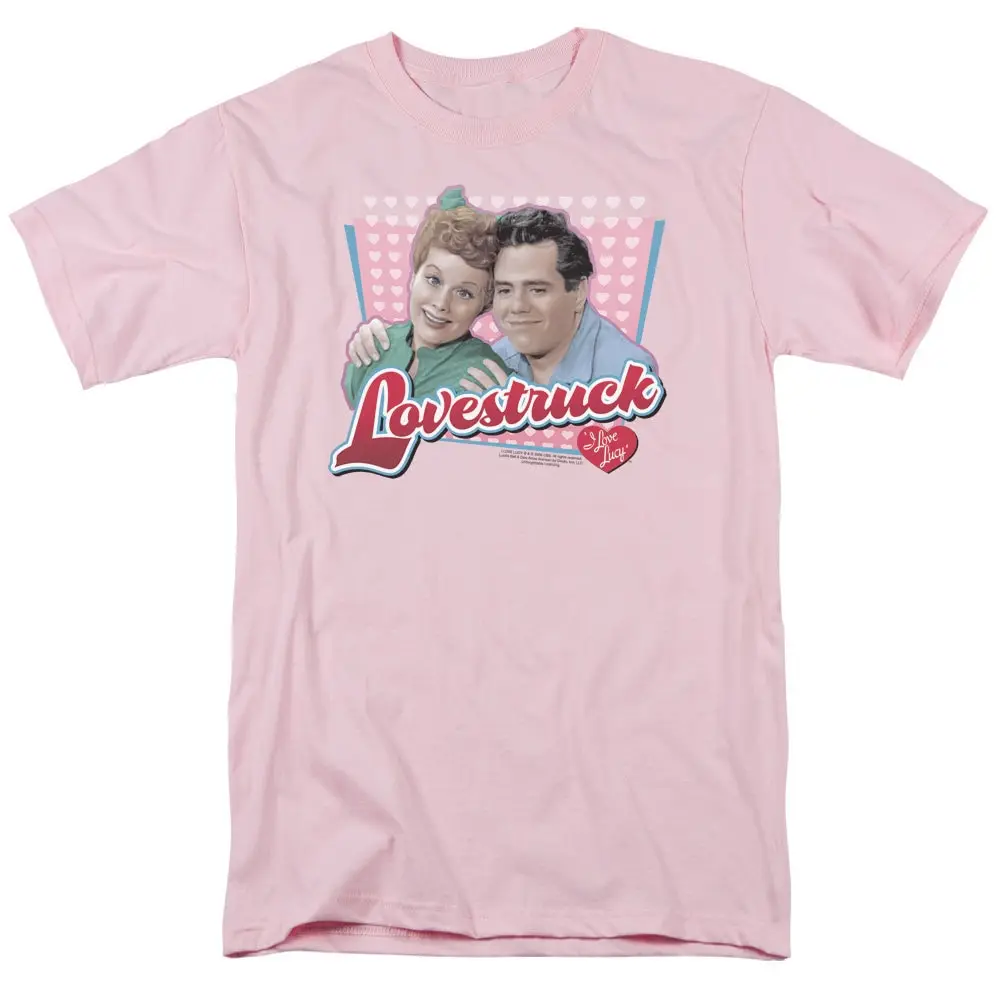 I Love Lucy Struck Pink T Shirt