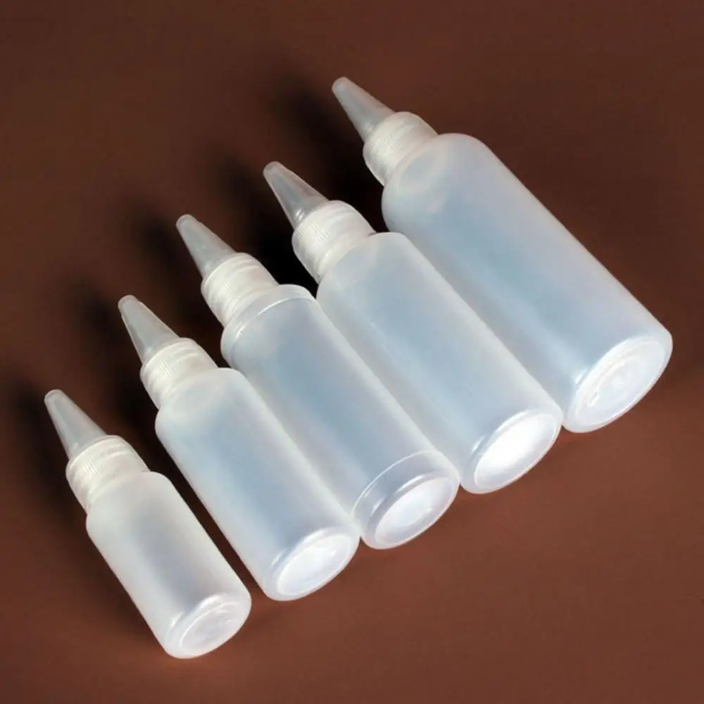 Mouth Plastic with Caps for Decorating/Condiments/Arts Small Sample Bottle Kitchen Supplies Storage Container Squeeze Bottles