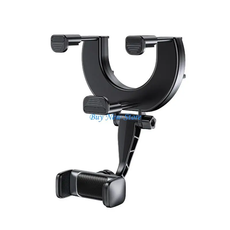 

20CE Universal 360 Degrees Rotating Car Phone Holder 360° Rearview Mirror Phone Mount Easy Driving Smartphone Stands