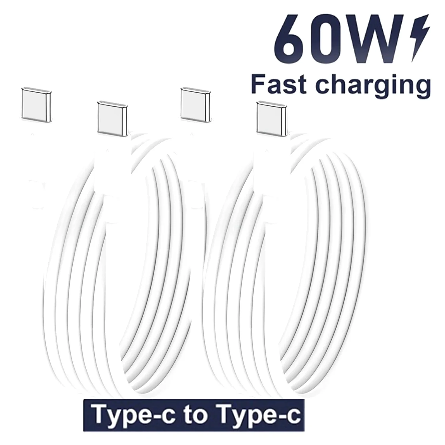 1.8M USB C to Type C Fast Charging Cable for Xiaomi Huawei Samsung Iphone 17 16 15 Series 60W Safe and Efficient Charger Line