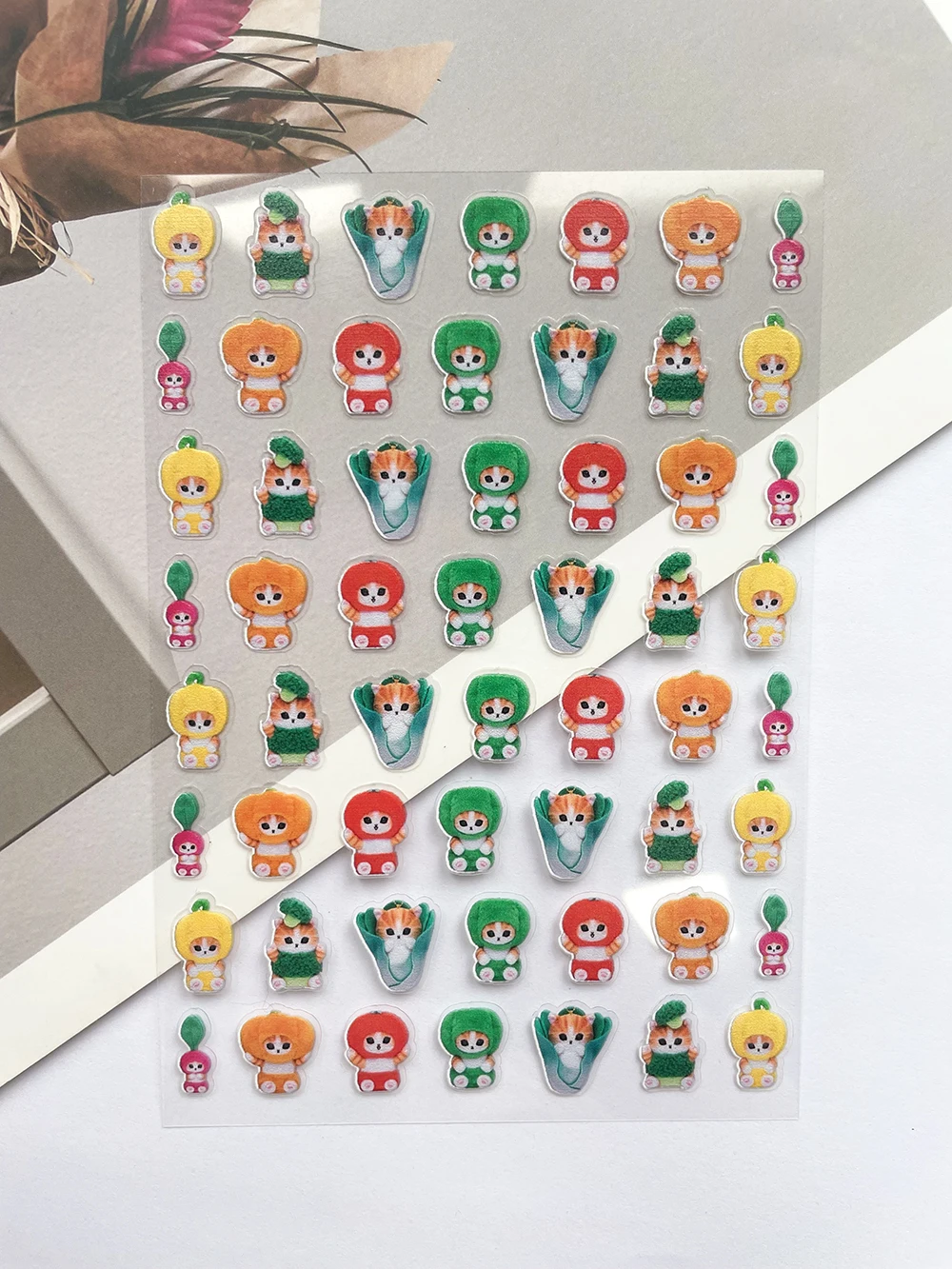 Sanrio Cute Cat Stickers Diy Scrapbook Stickers Decoration Aesthetic Stationery Gifts Pvc Transparent Waterproof Nail Sticker - Image 3