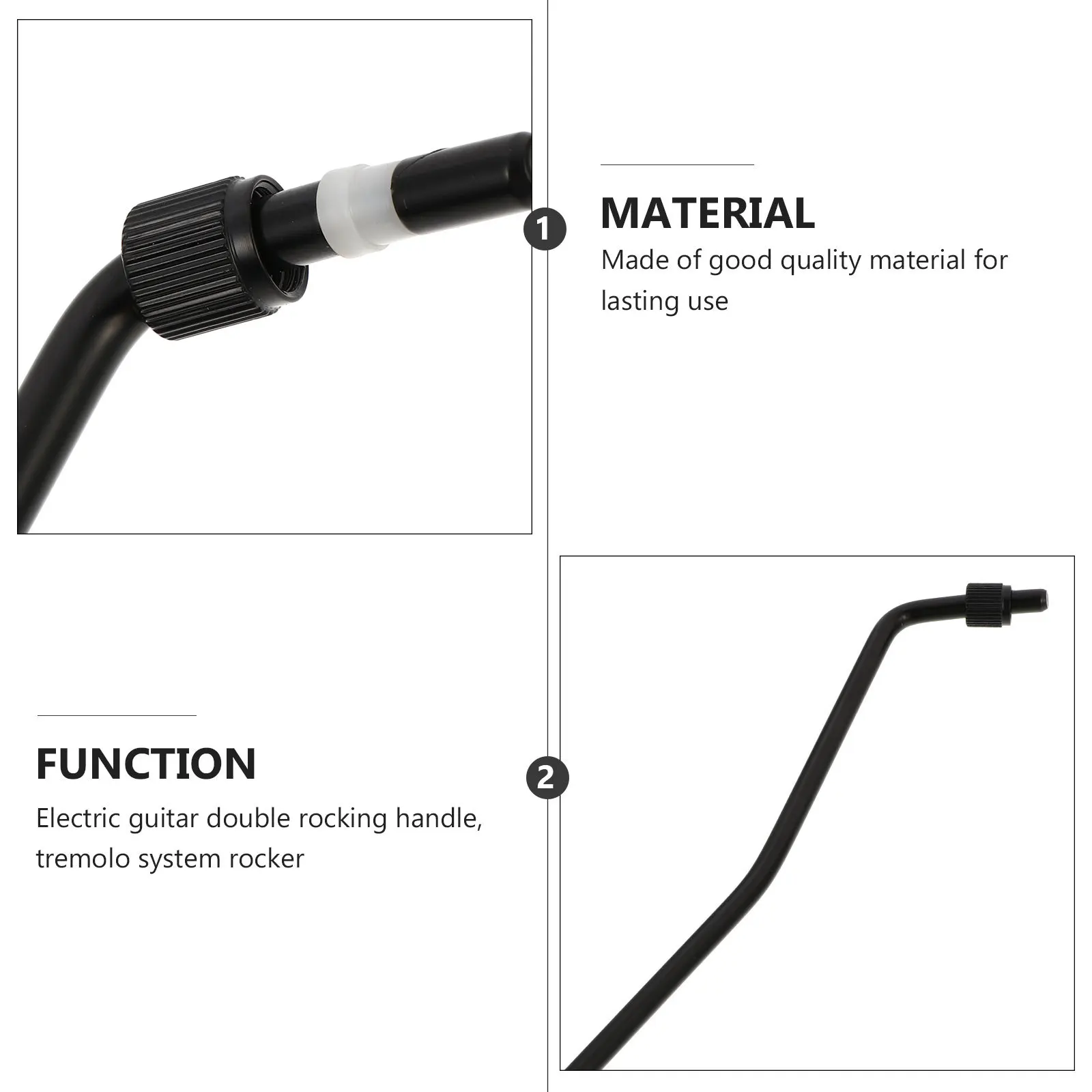 2 قطعة ذراع اهتزاز مزدوج 9 مللي متر موضوع الجوز موثوقة الغيتار الكهربائي Whammy بار الاهتزاز الذراع استبدال جزء بار الغيتار الكهربائي جزء #6