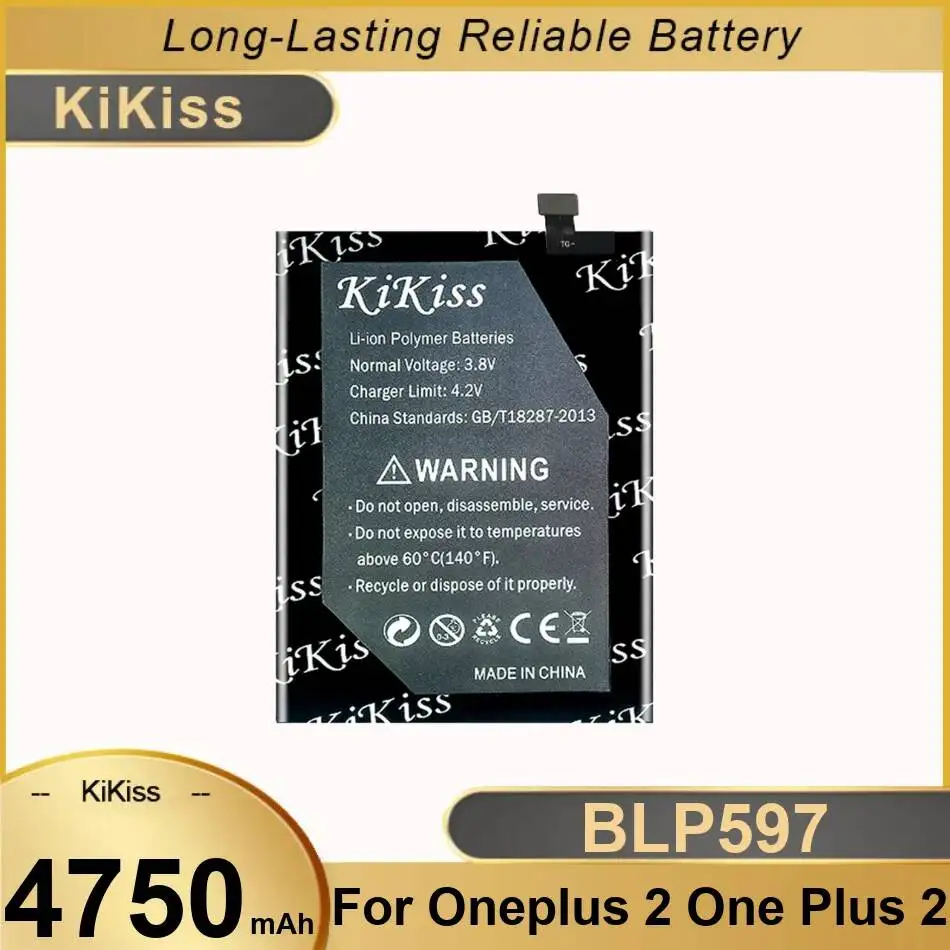 

Аккумулятор для мобильного телефона BLP597 с быстрой зарядкой, 4750 мАч, высокая совместимость с OnePlus 2