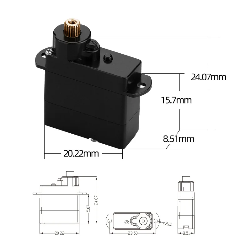 

Металлический сервопривод 4,3 г, бесколлекторный мотор для моделей самолетов, микро-сервопривод для дронов, маленький сервопривод