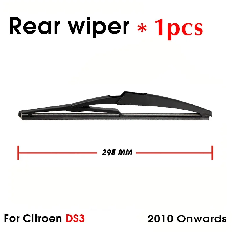 BEMOST Car Rear Windshield Wiper Arm Blade Brushes For Citroen DS3 2010 Onwards 295MM Hatchback Windscreen Auto Accessories