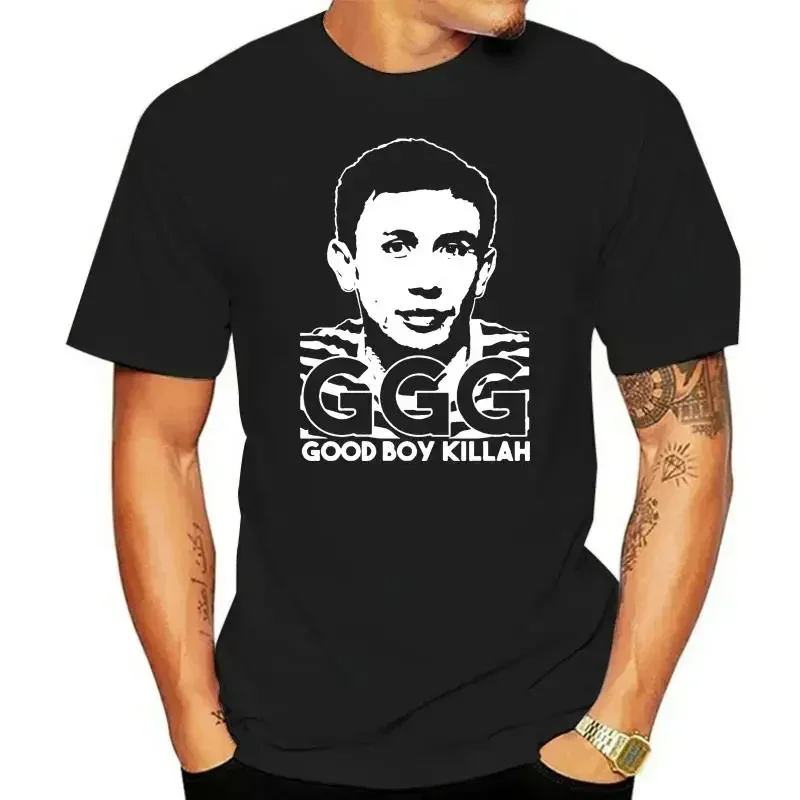 *MANY OPTIONS* Round Neck T-Shirt  GGG GENNADY GOLOVKIN GOOD KILLAH OLDSKOOL FULL FRONT OF Shirt  harajuku