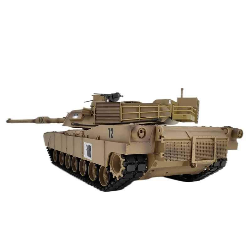 1:16 Henglong 3918-1 U.S. Army M1A2 War Car Simulated Smoke Device Infrared Combat Military Electric Abrams Tank