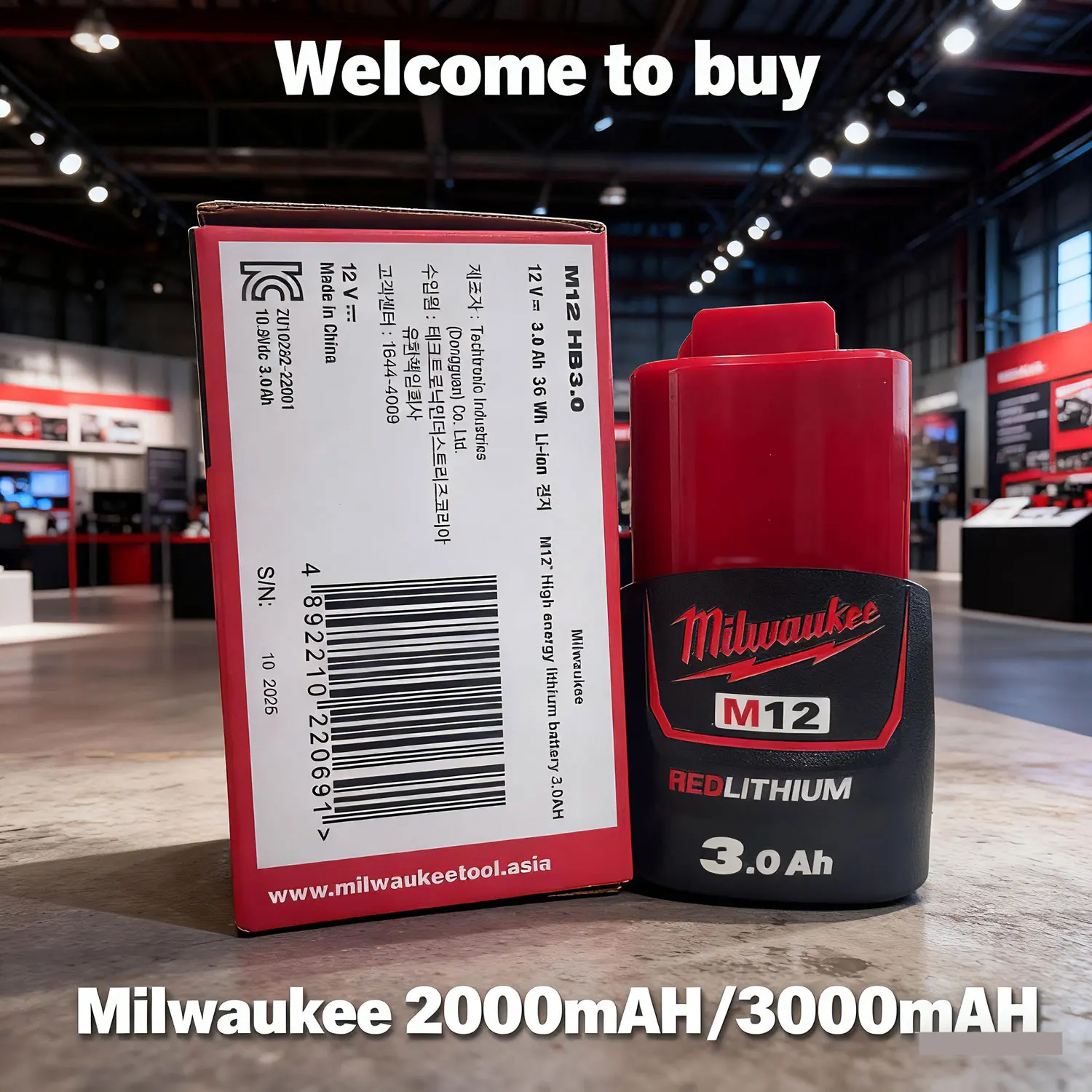milwaukee rechargeable battery 12v48-11-241148-11-2401mil-12a-lim12 48-11-1860 18M 2ah ~ 3ah  5ah ~ 