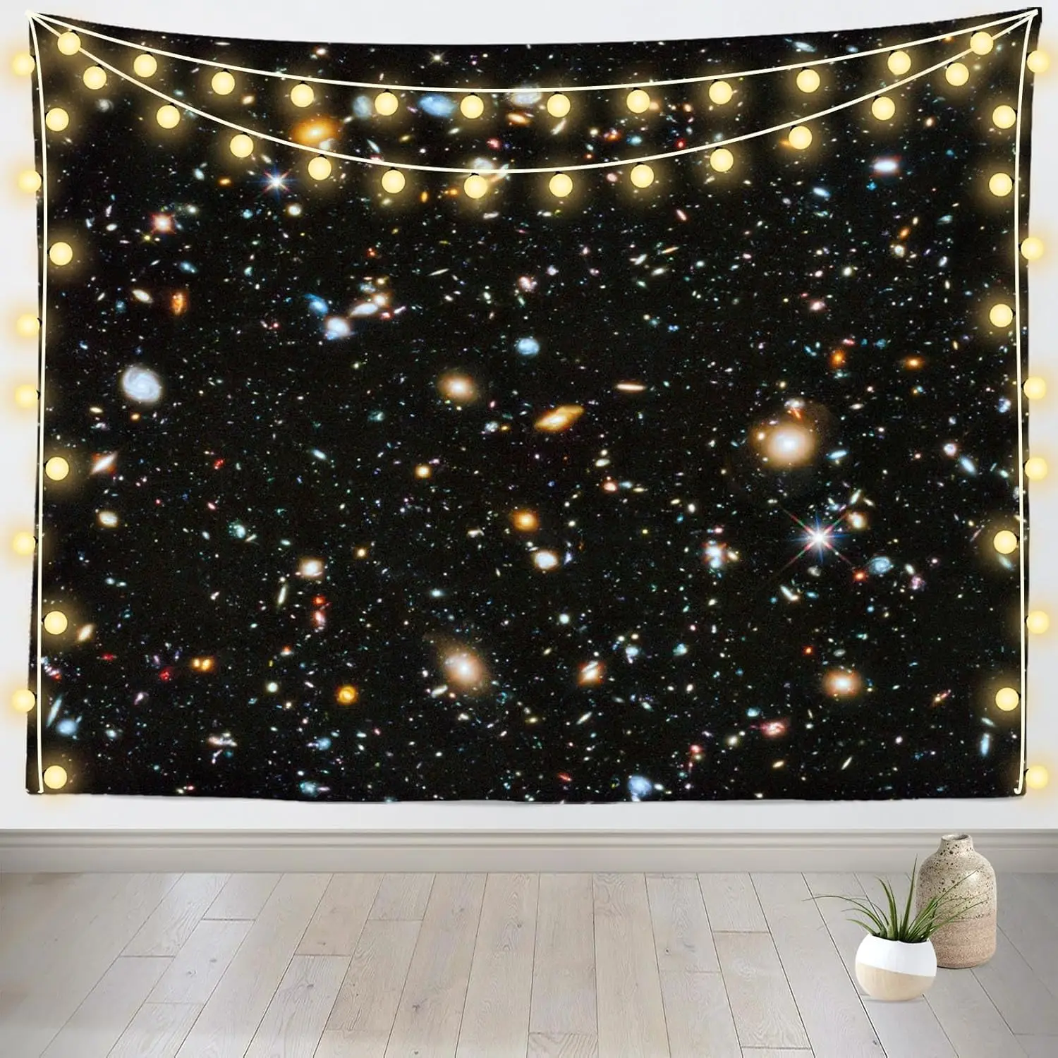 Galaxy Space Tapestry Outer Space Universe Colorful Nebula Starry Sky Background for Kids Girl Boy Artistic Party Decoration