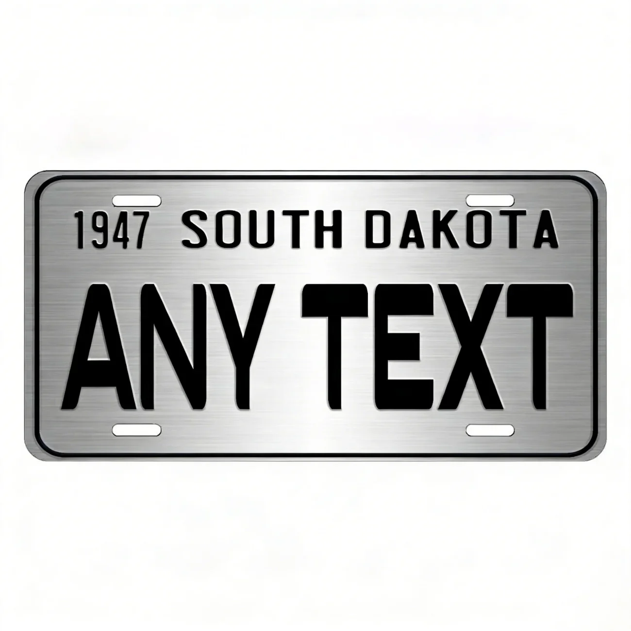 Custom Vintage Silver South Dakota Metal Sign Home Decor Dustproof Waterproof