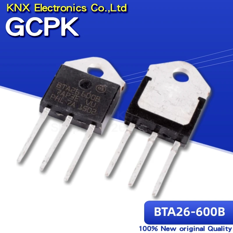 5PCS BTA26-600B TO-3P BTA26600B TO3P BTA26-600 new and original IC