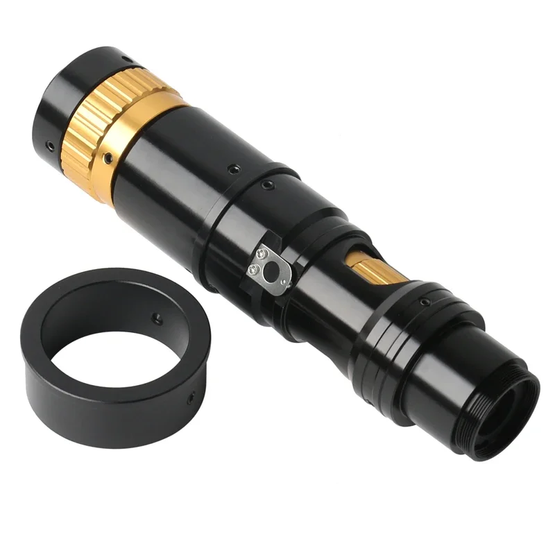 Large depth of field Adjustable Magnification HD 180X Zoom C Mount Lens For HDMI VGA USB Industry Video Microscope Camera