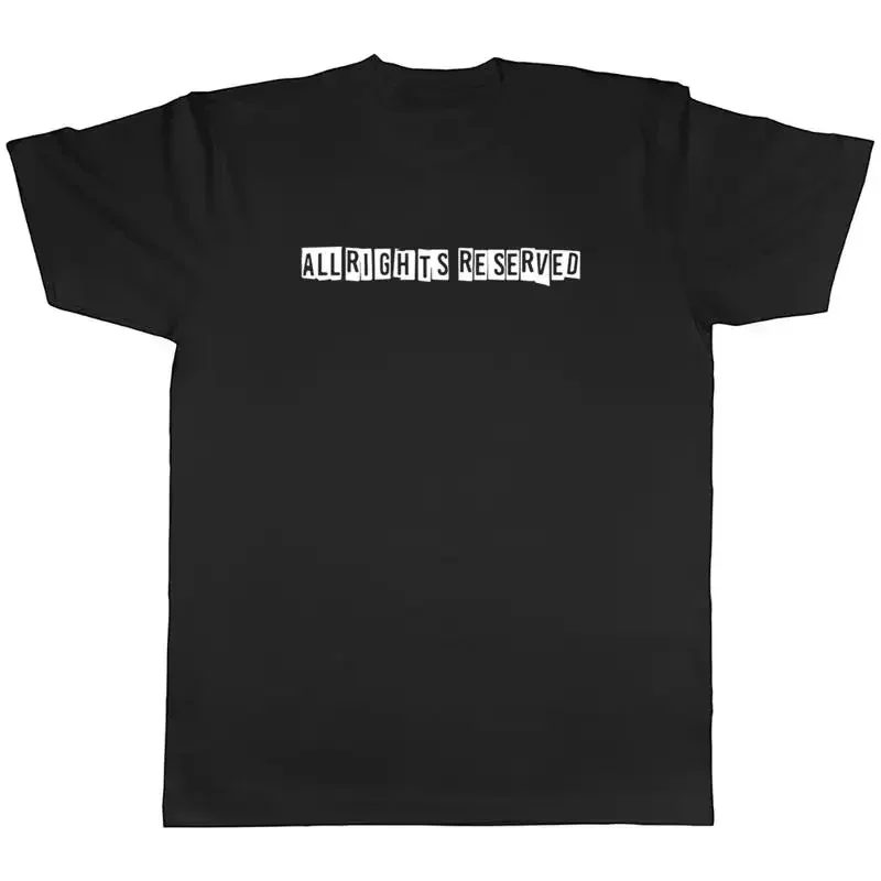 All Rights Reserved Mens Unisex T-Shirt Tee