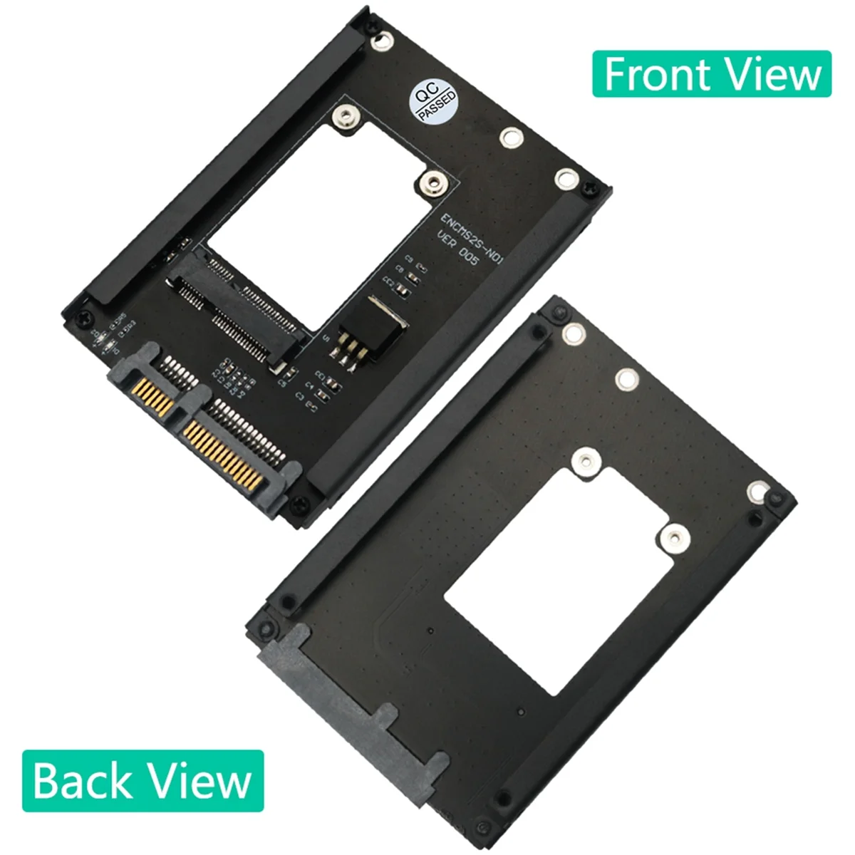 

N27R MSATA SSD to 2.5Inch SATA 3.0 III Adapter Card with Frame Bracket Support Full Size MSATA SSD 6Gps for Desktop Computer