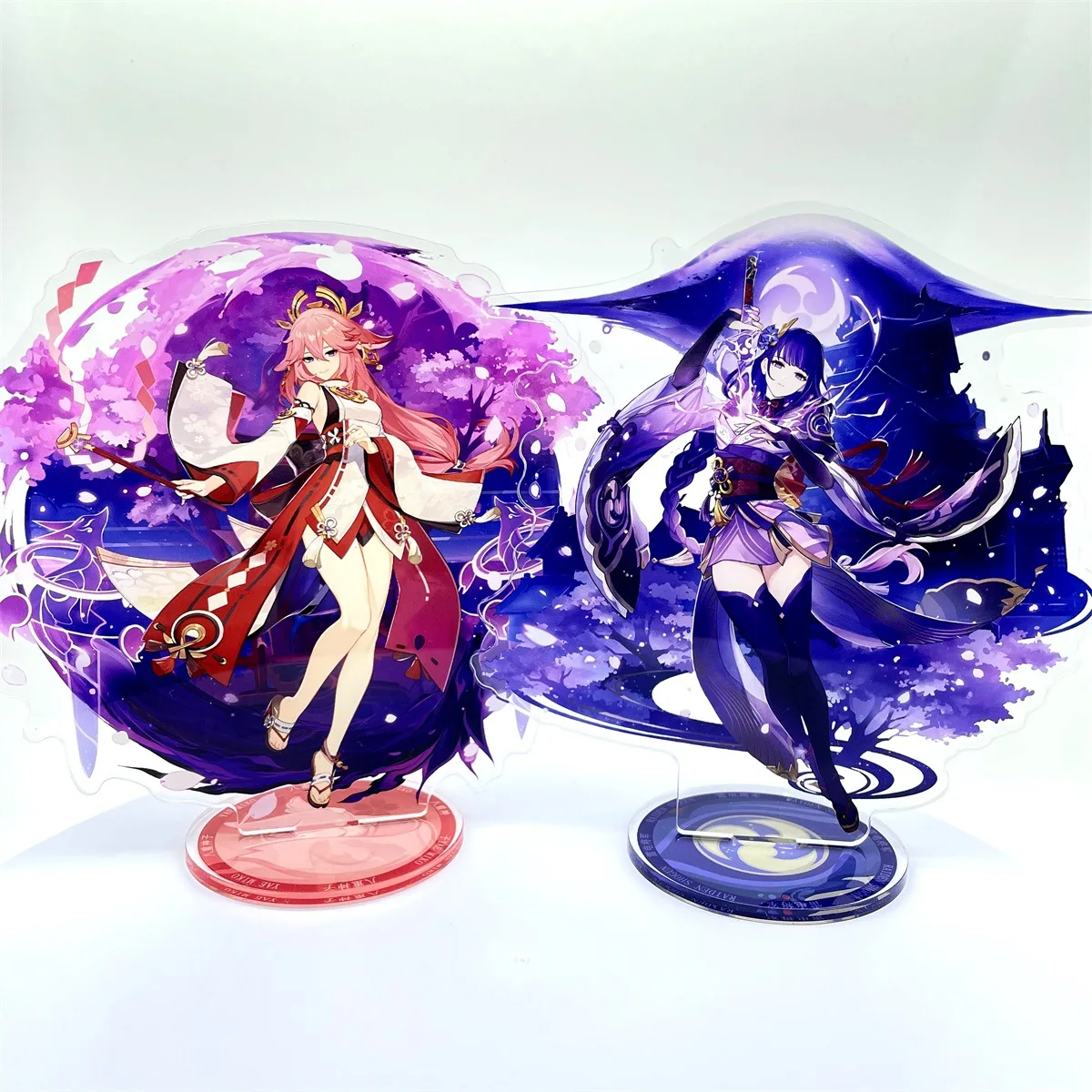 15CM Anime Figure Genshin Impact Zhongli Hu Tao Xiao Beelzebul Acrylic Stand Model Plate Desk Decor Standing Sign Fans Gift