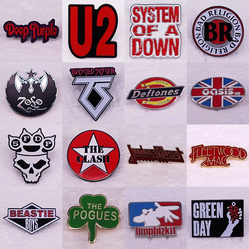 

Pop Rock Album Pin Music Enthusiast Band Jewelry Badge Metal Brooch Clothes Hat Backpack Accessory Gifts