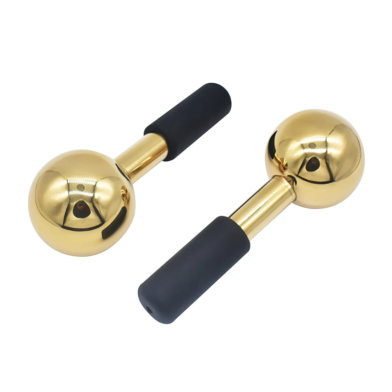 Ice Globes for Face & Eyes, Unbreakable Stainless Steel Cryo Sticks  Cold Roller Cooling Globes