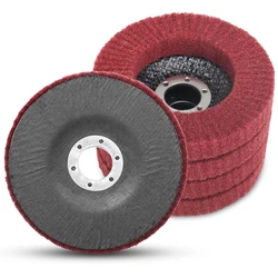 SIFANG 2/5/10pcs 115mm Nylon Fiber Flap Polishing Wheel Disc 320 Grit For Angle Grinder For Wood Metal Buffing
