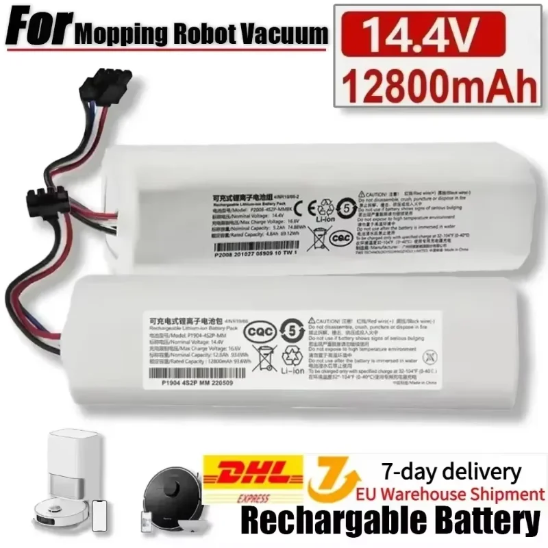 Batteria originale al litio per aspirapolvere robot Dreame 4INR19/66-2 D9 D9MAX D9pro L9 L10 Pro Z10 Z10pro