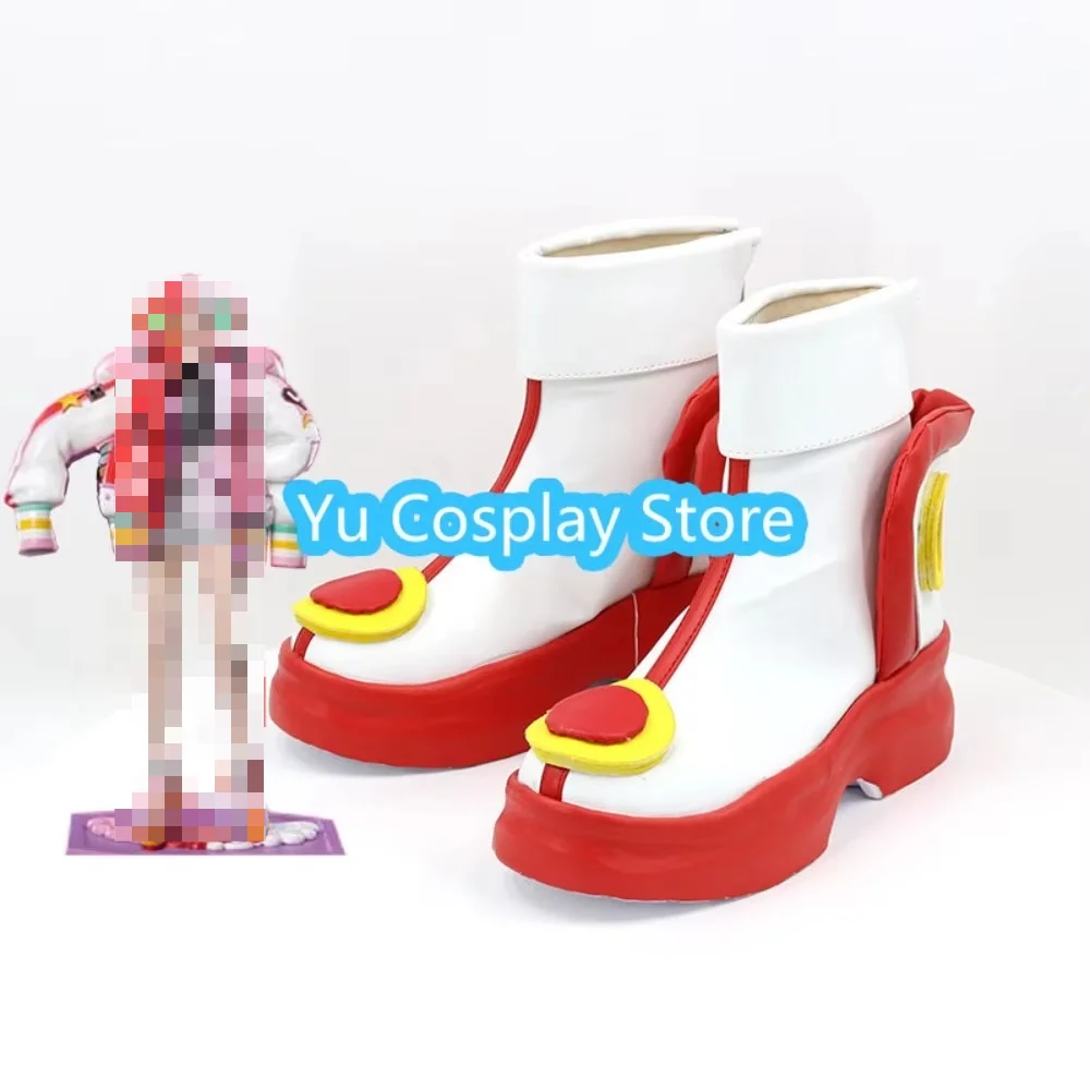 Yu Cosplay Store Red Uta Cosplay Shoes Anime Character Boots Platform High Heels for Concert Stage Halloween Party Props view 4