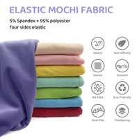 40colors 50x50cm Stretch Mochi Smooth Minky Fabric Hopen 95% Polyester 5% Spandex Stretch 4 Side Plush Fabric For Diy Sewing Toy 2