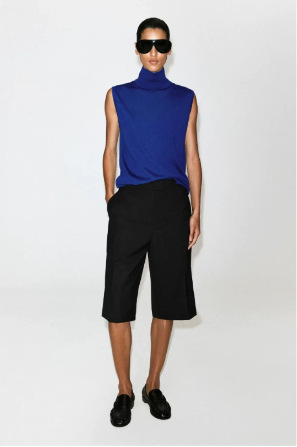 XIMIAN APPAREL 2026 YAZHIMEI Traf Cos Spring New Style of Ladies' Casual style blue wool blend knitted sleeveless vest