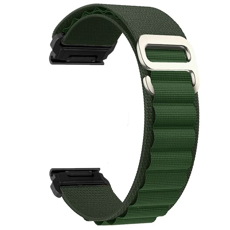 Quickfit 20 22 26 mm Alpine Loop Strap For Garmin Watch Fenix 5 6 6S 7 Pro 7S 7X 8 AMOLED 43 47 51 Enduro 2 3 Approach S70 Band