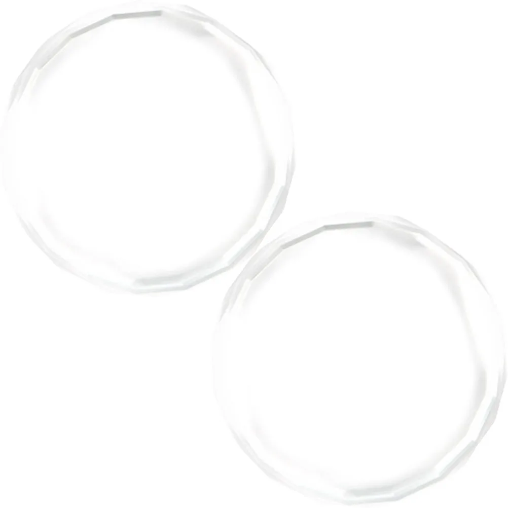 

2Pcs Nail Art Palettes Color Mixing Pallet Premium Crystal Glass Manicure Mixing Plate for Nail Polish Pigment Blending Tool