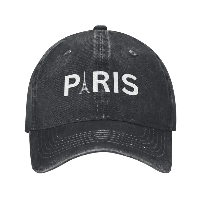 Custom Classic Cotton Paris France Eiffel Tower Baseball Cap Women Men Adjustable Dad Hat Sun Protection