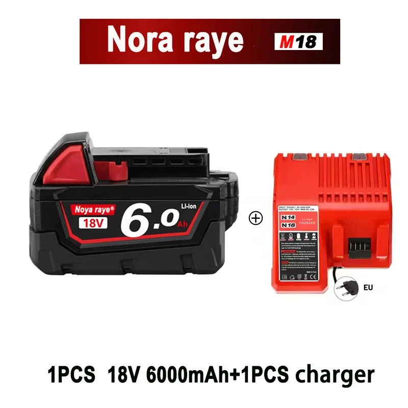 NOVINKA Pro Milwaukee M18 Baterie XC 18V 5Ah 6Ah M18B5 48-11-1815 48-11-1860 M18B2 M18B4 M18B5 Akumulátorové sady - náhled 2