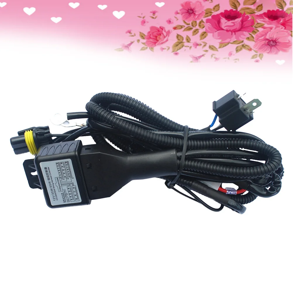 

Xenon Light Lamp Wiring For H4 9003 Car H4 Headlight Booster Durable Relay Harness Kit Wiring Harness For Headlight