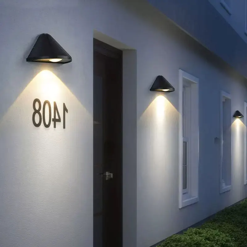 Lámpara de pared para exteriores, letrero Led impermeable para puerta, pasillo moderno, lámpara de pared Exterior, entrada, Villa, escaparate