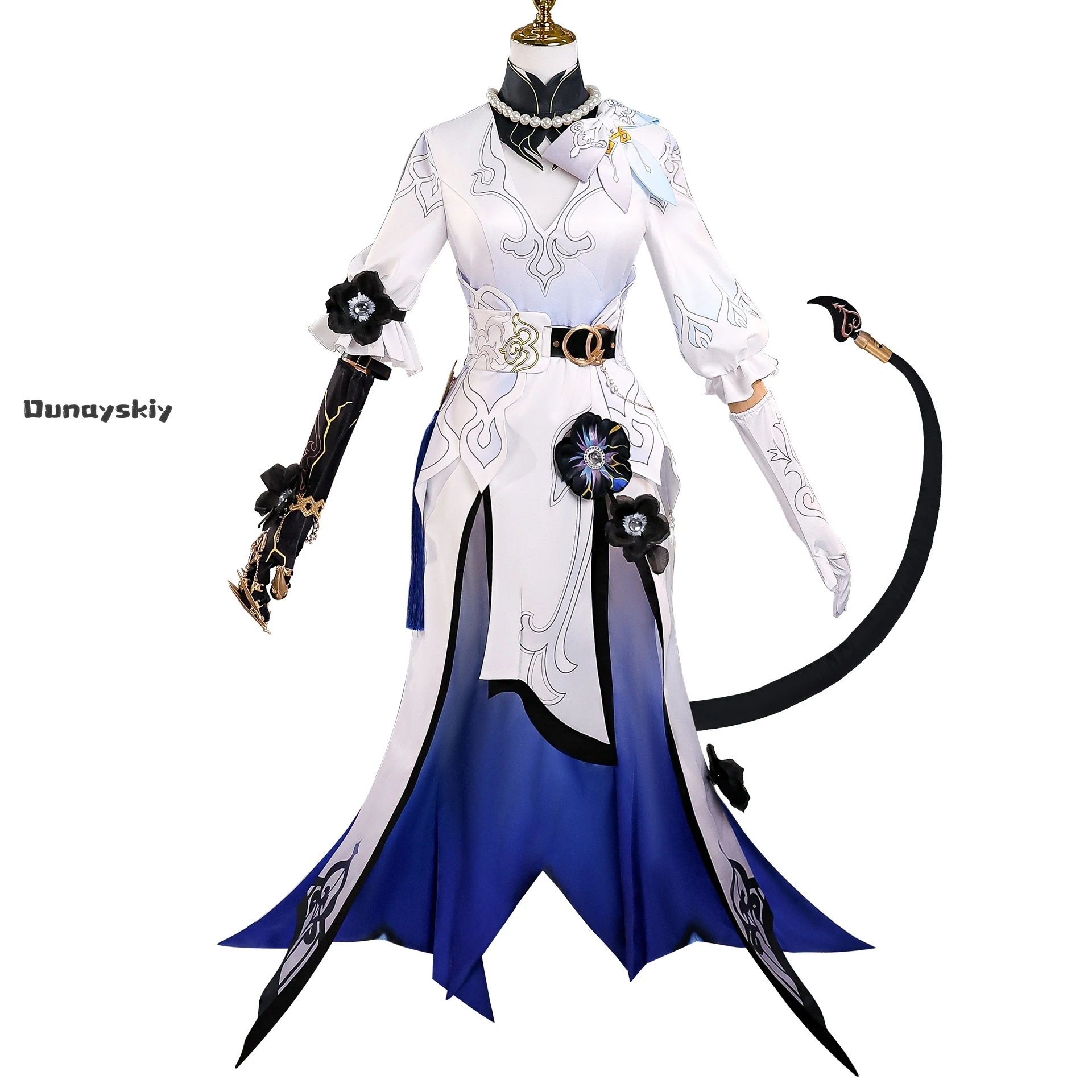 لتقوم بها بنفسك Ss S @ داليا كونستانس تأثيري حلي أنيمي لعبة هونكاي ستار السكك الحديدية شخصية لعب الأدوار الزي فستان حفلة الهالوين