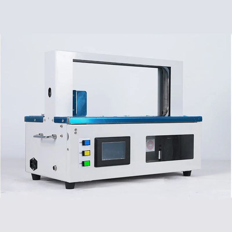 

Automatic OPP Strapping Machine 20/30mm Paper Tape Hot Melt Strapper Intelligent Binding Machine Supermarket Packaging Machine