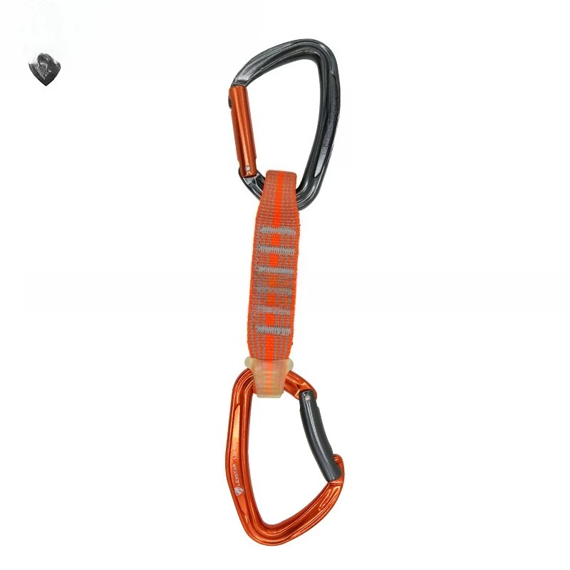 التسلق في الهواء الطلق، سريع التعليق، متعدد الوظائف، تسلق الجبال، قفل واقٍ على ارتفاعات عالية، معدات تسلق الحزام المسطح #2