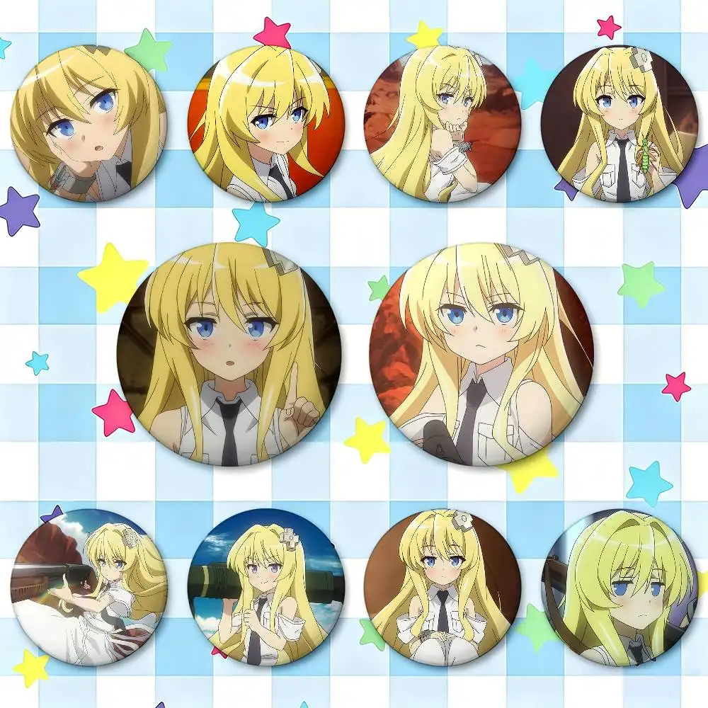 Kisaragi Alice Anime Characters Badges Button Round Creative Pin Brooch Badge Bag Decor Accessories Fans Collect Friends Gifts