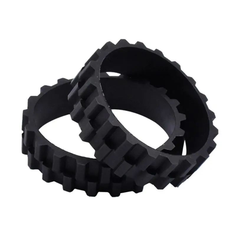 A84E-2PCS Tire Leather For 1ST 1S For Roborock T4 Vacuum Cleaner Replacement Parts Strong Adhesion Easy Assembly