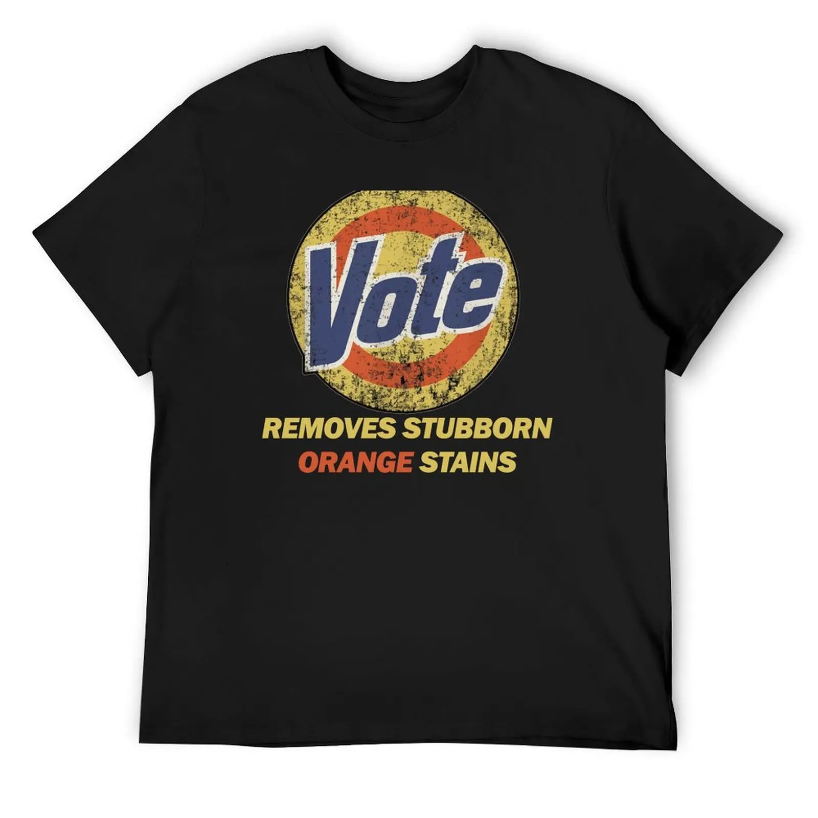 Vote Removes Stubborn Orange Stains T-Shirt hippie clothes Short sleeve tee T-shirts for men cotton