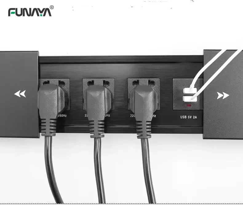 Imagem -05 - Tomadas Elétricas de Mesa com Tampa Deslizante Smart Usb Power Soquete Pop Universal Eua ue Reino Unido au ac 110v 220v 2500w 10a