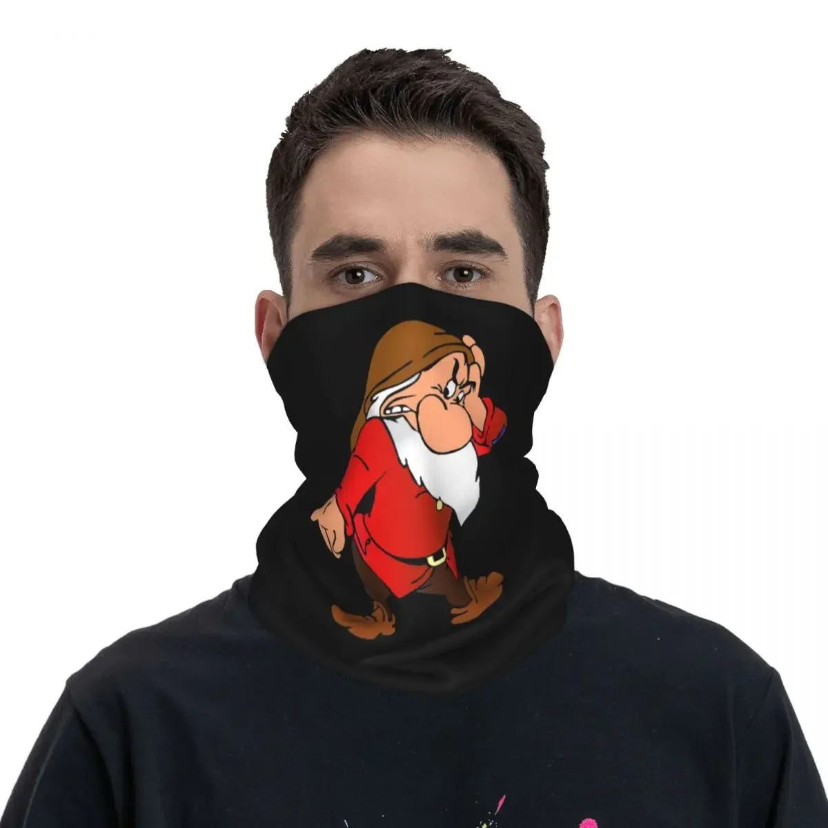 Grumpy Dwarf Bandana Neck Cover Printed Magic Scarf Warm Balaclava Outdoor Sports For Men Women Adult All Season