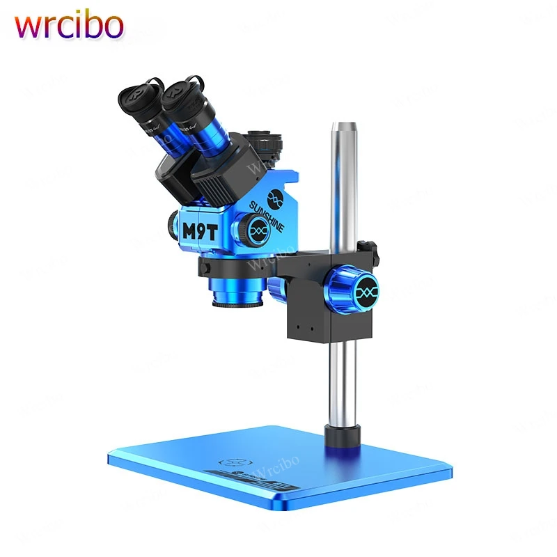 

SUNSHINE M9T - B11 Trinocular Stereo Microscope 6 - 45X Zoom,0.5CTV Interface, Large Workbench for Phone Maintenance & Research