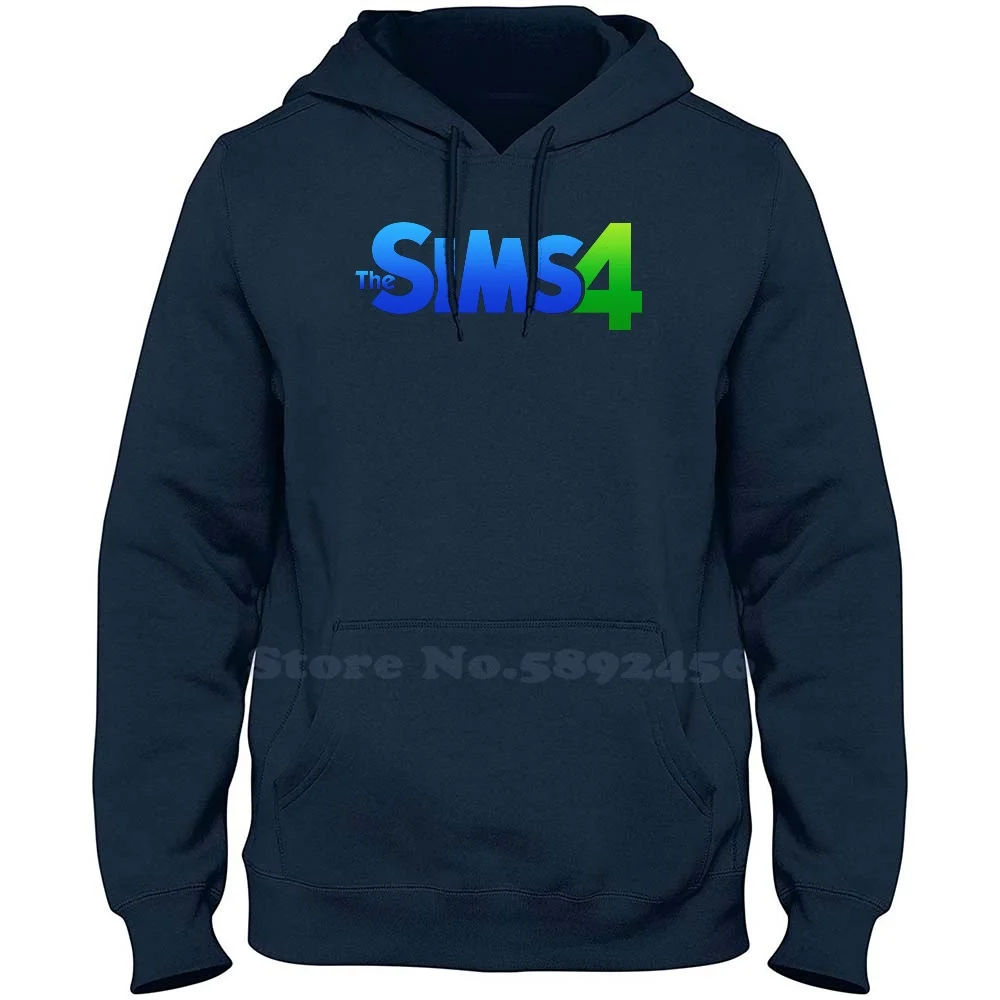 The Sims 4 Logo Fashion Sweatshirt Hoodie Top Quality Graphic 100% Cotton Hoodies