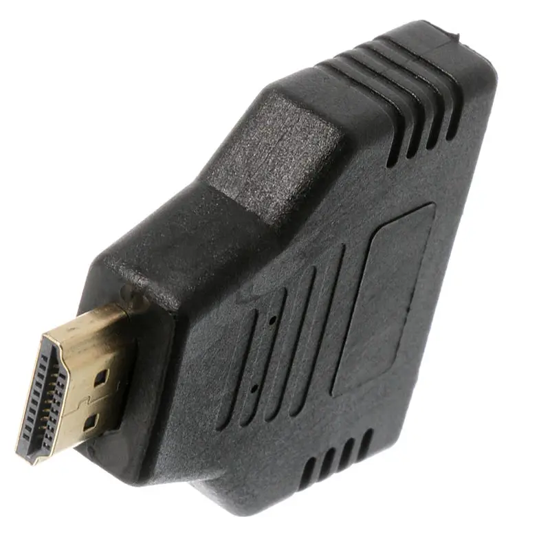 Mini HDMI-Compatible Male to Female 1 In 2 Out 1080P Splitter Converter Head Adapter for HDTV Tablet PC Notebook Connector Port