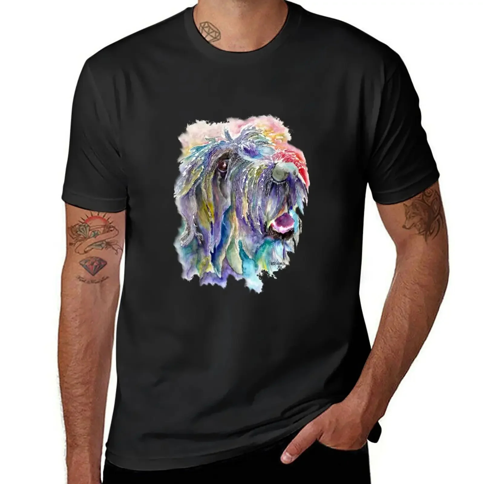 Bunte Griffon lassen es T-Shirt Vintage T-Shirts Vintage Anime Shirt benutzer definierte Shirt Workout-Shirts für Männer fließen