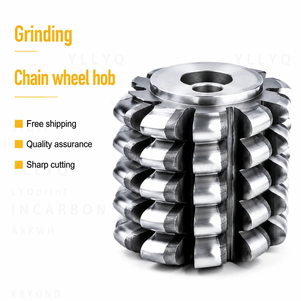 35# 40# Chain Sprocket Hob Cutter 9.525x6.35 12.7x7.95 HSS M2 M35 Chain Wheel Hobbing Cutter Coated Uncoated Gear Cutting Tool
