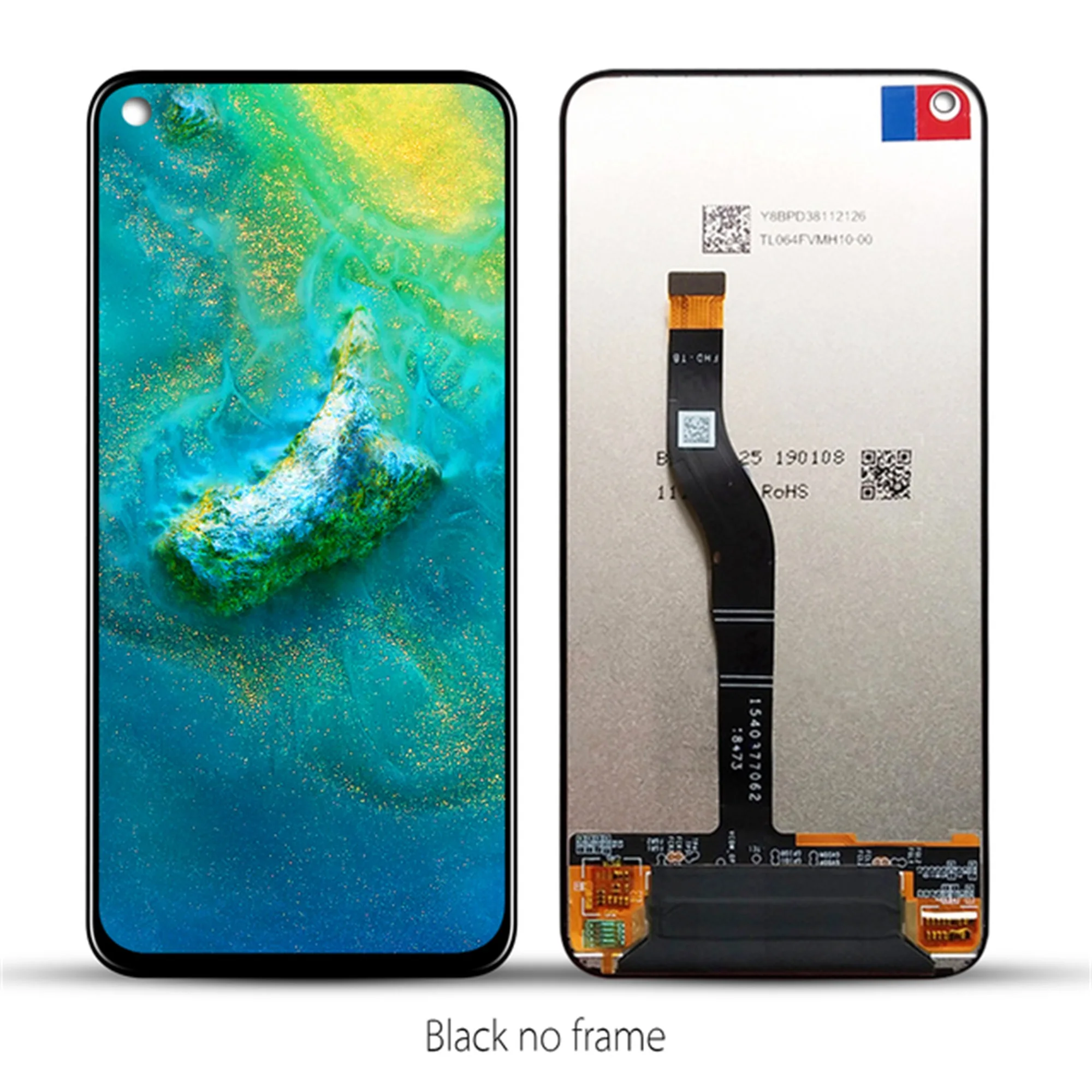 Para huawei honor view 20/honra v20 display lcd tela de toque digitador assembléia PCT-L29 display lcd 10 toque reparação